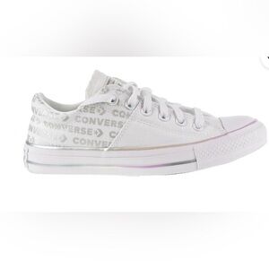 Converse Chuck Taylor All Star Madison Ox Shoes White/Silver Women’s 8
